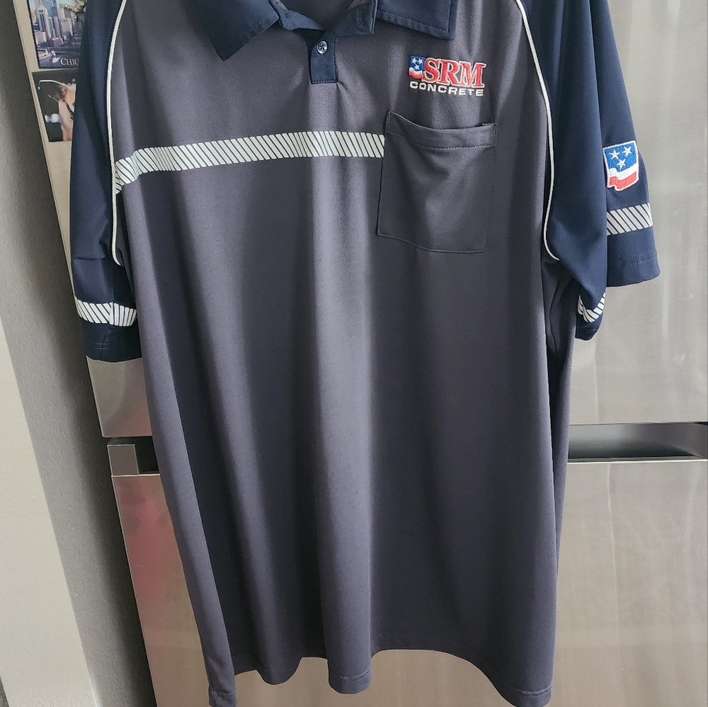2XL, Extra Long SRM Concrete Work Shirts.
